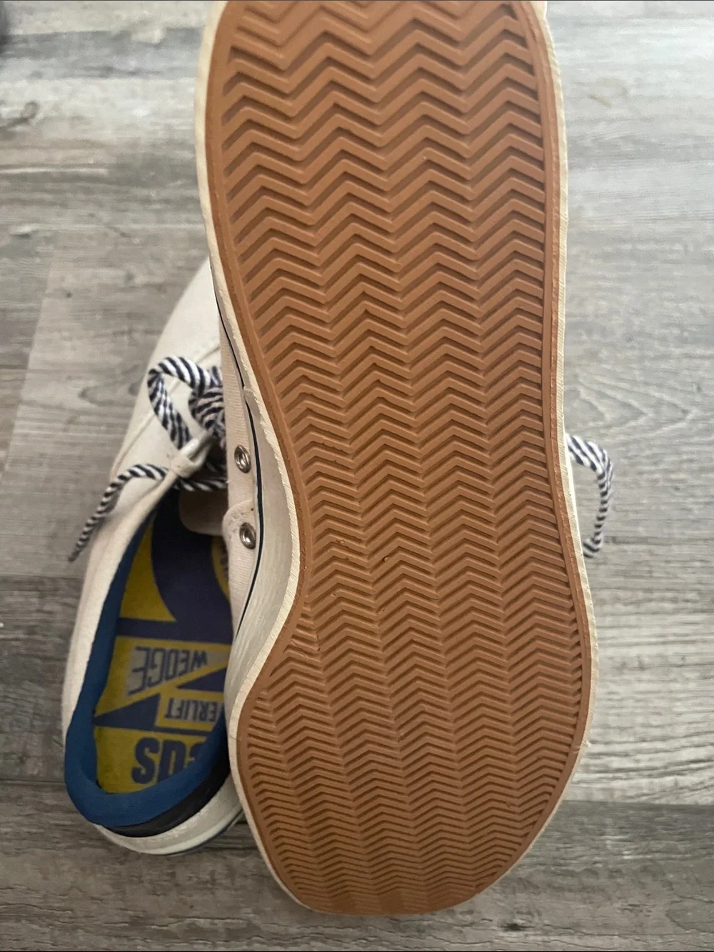 Keds vintage 60’s-70’s unisex Powerlift Wedge Cushion Arch Canvas Shoes